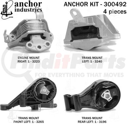 300492 by ANCHOR MOTOR MOUNTS - 300492