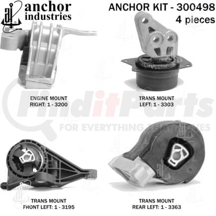 300498 by ANCHOR MOTOR MOUNTS