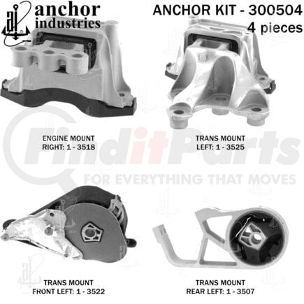 300504 by ANCHOR MOTOR MOUNTS