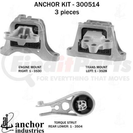 300514 by ANCHOR MOTOR MOUNTS