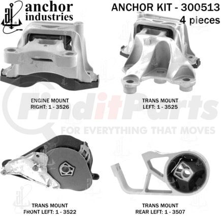 300513 by ANCHOR MOTOR MOUNTS