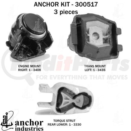 300517 by ANCHOR MOTOR MOUNTS