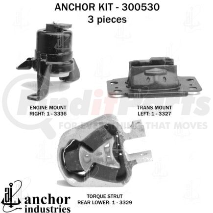 300530 by ANCHOR MOTOR MOUNTS - 300530