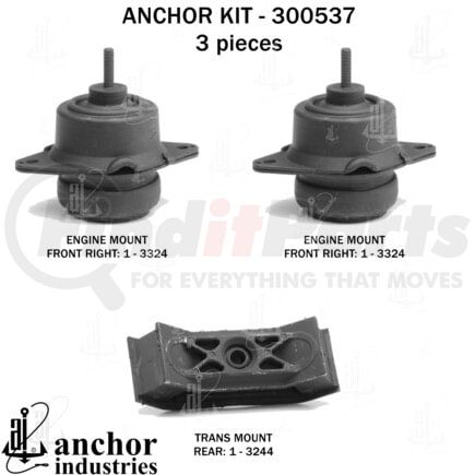 300537 by ANCHOR MOTOR MOUNTS - 300537