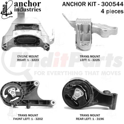 300544 by ANCHOR MOTOR MOUNTS - 300544