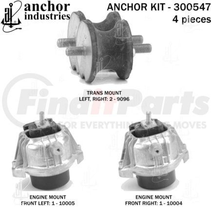 300547 by ANCHOR MOTOR MOUNTS - 300547