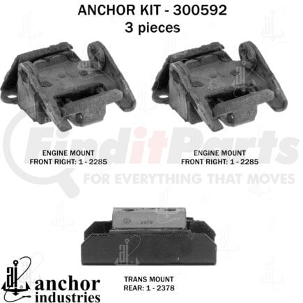 300592 by ANCHOR MOTOR MOUNTS - 300592