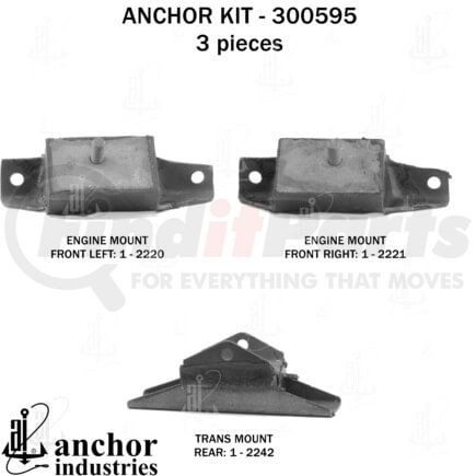 300595 by ANCHOR MOTOR MOUNTS