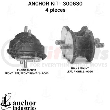 300630 by ANCHOR MOTOR MOUNTS - 300630