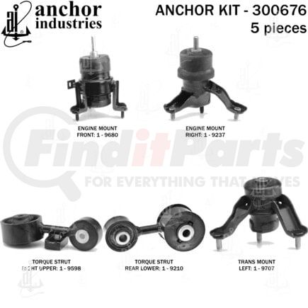 300676 by ANCHOR MOTOR MOUNTS - 300676