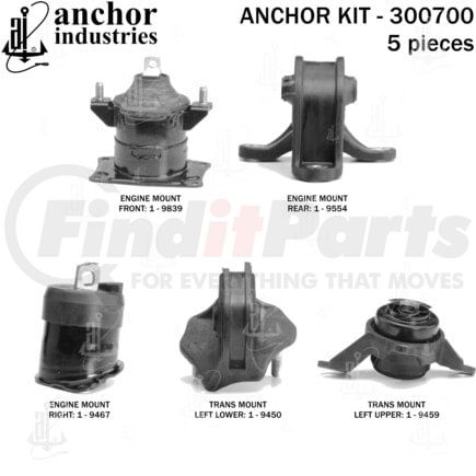 300700 by ANCHOR MOTOR MOUNTS