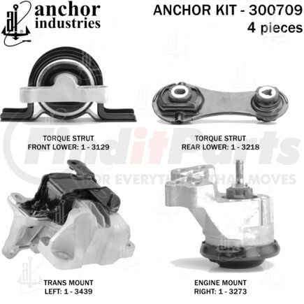 300709 by ANCHOR MOTOR MOUNTS - 300709