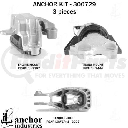 300729 by ANCHOR MOTOR MOUNTS