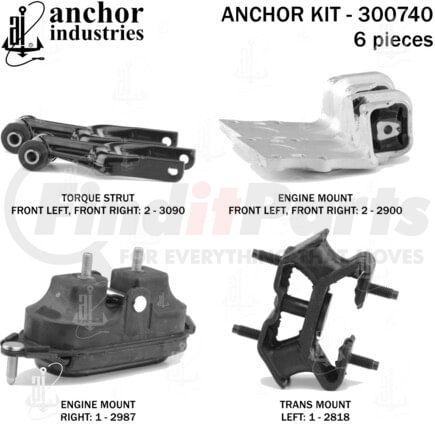 300740 by ANCHOR MOTOR MOUNTS - 300740