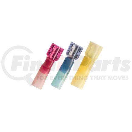 98195 by UNITED PACIFIC - 1210 Awg 250 Tab Cs Fully Insulated Heat Shrink M Disconnect  Yellow 10 Pcs