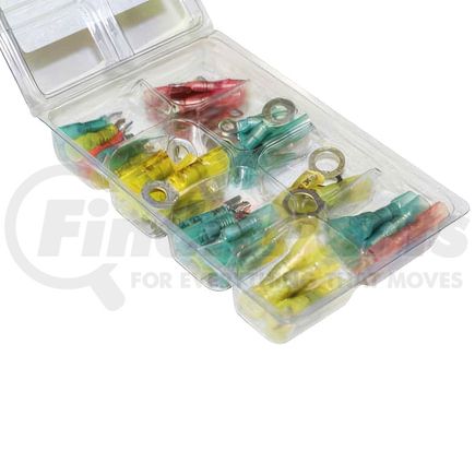 98208 by UNITED PACIFIC - Multi-Purpose Wiring Terminal - 60 Pieces, Crimp and Solder Seal, Heat Shrink