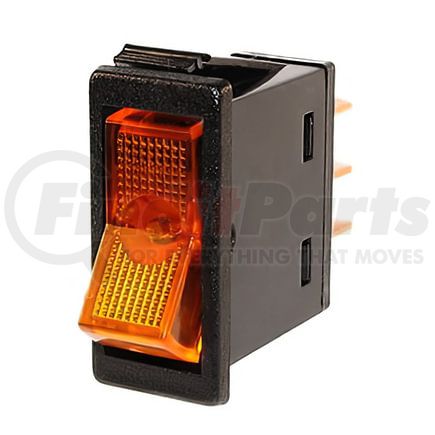 98294 by UNITED PACIFIC - Rocker Switch - Amber, Illuminated, 12V, 20 AMP, On/Off, S.P.S.T.