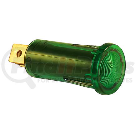 98374 by UNITED PACIFIC - Multi-Purpose Warning Light - Green, 12V, 16 AMP, with 2 Lucar Terminals