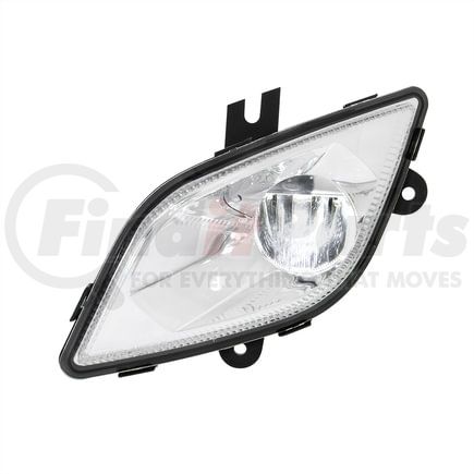 32900 by UNITED PACIFIC - Fog Light - Chrome, Single LED, Competition Series, Driver Side, for 2018-2022 Freightliner Cascadia