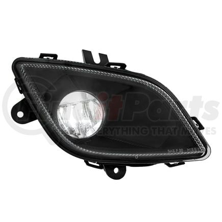 32903 by UNITED PACIFIC - Fog Light - Black, Single LED, Competition Series, Passenger Side, for 2018-2022 Freightliner Cascadia