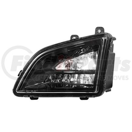 35863 by UNITED PACIFIC - Fog Light - Black, Original Style LED, Fog/Driving Light, Competition Series, Driver Side, for 2018-2023 Volvo VNL