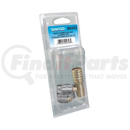 80433 by DAYCO - BRASS HOSE CONNECTOR, DAYCO