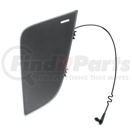 42526 by UNITED PACIFIC - Tow Hook Cover - Driver Side, Black, Plastic, For 2018-2023 Freightliner Cascadia