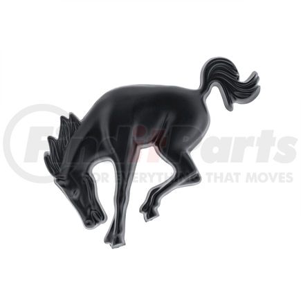 50131 by UNITED PACIFIC - Emblem - Bucking Horse, Matte Black, Plastic, Easy Installation