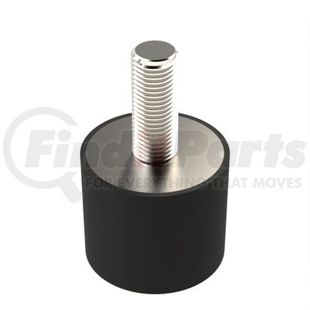 RVI1010-FM50 by FAIRCHILD - Rubber Vibration Isolator Mount, Female To Male, Metric, Natural Rubber 50A, Zinc-Plated Steel