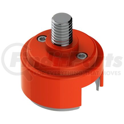 70880B by UNITED PACIFIC - Shift Knob Mounting Adapter - Orange, Paint Finish, 1/2"-13 Thread-On, For Eaton Fuller Style 13/15/18 Shifter