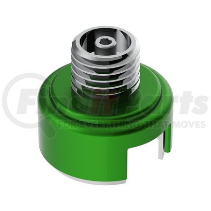 71025 by UNITED PACIFIC - Shift Knob Mounting Adapter - Emerald Green, M30 x 3.5, for Eaton Fuller Style 13/15/18 Shifter