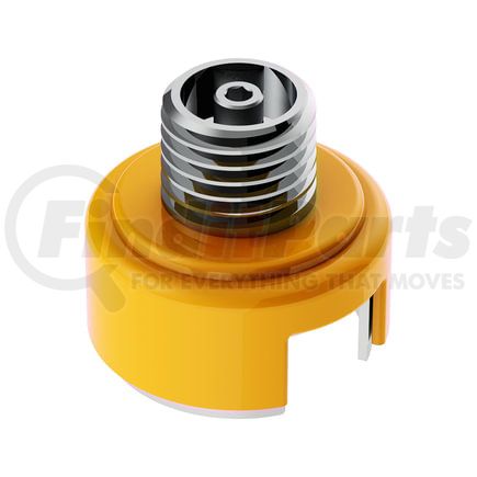 71029 by UNITED PACIFIC - Shift Knob Mounting Adapter - Electric Yellow, M30 x 3.5, for Eaton Fuller Style 13/15/18 Shifter