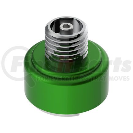 71032 by UNITED PACIFIC - Shift Knob Mounting Adapter - Emerald Green, M30 x 3.5, for Eaton Fuller Style 9/10 Shifter