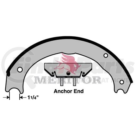 XS5504709E1 by MERITOR - REMAN SHOE