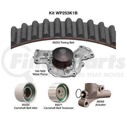 Dayco WP253K1B Engine Timing Belt Kit with Water Pump WATER PUMP KIT, DAYCO