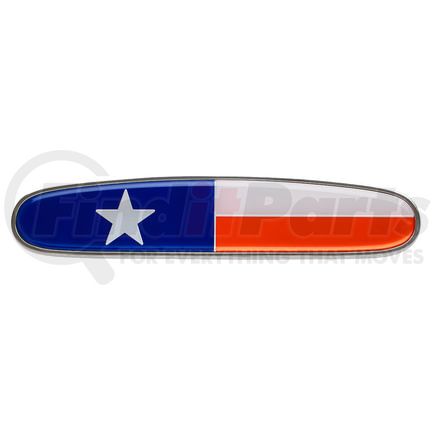 11002 by UNITED PACIFIC - Emblem - Chrome, Die Cast Texas Flag