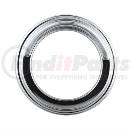 20541 by UNITED PACIFIC - Gauge Bezel - Gauge Cover, Chrome, Small, with Visor, for Freightliner