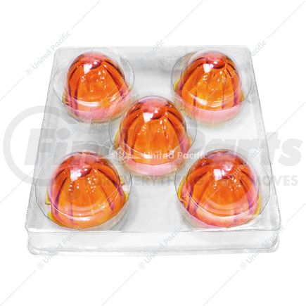 30312P5 by UNITED PACIFIC - Marker Light Lens - Watermelon Glass, Amber, For Grakon 1000 Cab Lights