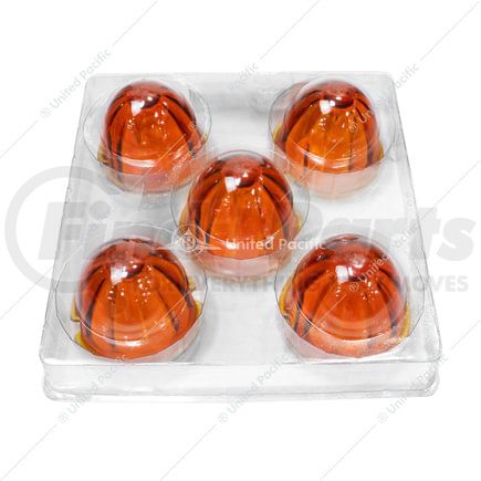 30523P5 by UNITED PACIFIC - Marker Light Lens - Watermelon Glass, Dark Amber, For Grakon 1000 Cab Lights