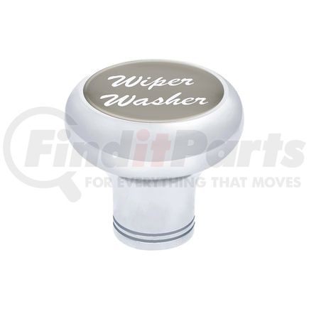 23459 by UNITED PACIFIC - Dash Knob - Small, Deluxe, with "Wiper/Washer" Glossy Sticker