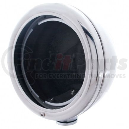 30368 by UNITED PACIFIC - Headlight Housing - Stainless Steel, "Classic", " Headlight Housing - No Turn Signal