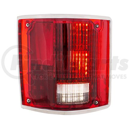 110843 by UNITED PACIFIC - Tail Light - LED Sequential, with Trim, for 1973-1987 Chevy and GMC Truck, L/H