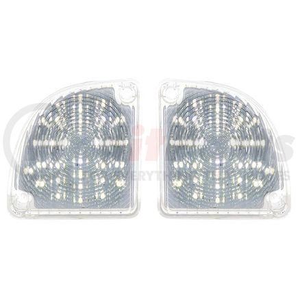 111110 by UNITED PACIFIC - Back Up Light - RH and LH, White LED/Clear Lens, 30 LEDs, with Bullseye Lens Pattern