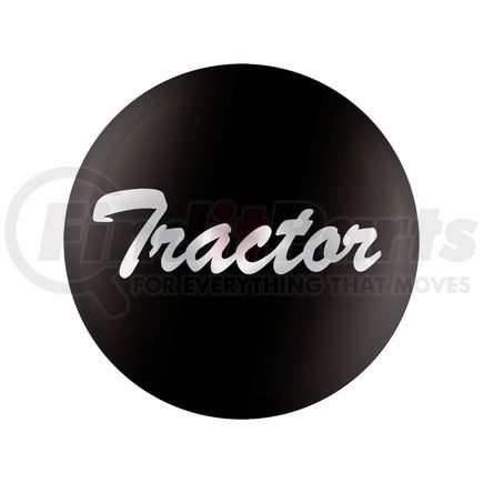 23222-1K by UNITED PACIFIC - Air Brake Control Valve Knob Sticker - "Tractor" Glossy, Black