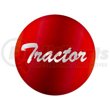 23222-1R by UNITED PACIFIC - Air Brake Control Valve Knob Sticker - "Tractor" Glossy, Red