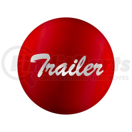 23229-1R by UNITED PACIFIC - Air Brake Control Valve Knob Sticker - "Trailer" Glossy, Red