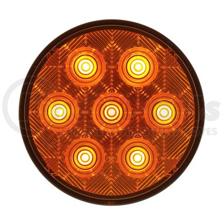 39119B by UNITED PACIFIC - Turn Signal Light - 7 LED 4" Competition Series, Amber LED/Amber Lens
