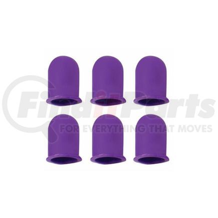 39004P by UNITED PACIFIC - Interior Light Bulb Housing - 6-Pack, Small, Purple, fits 194 and Other Small Bulbs