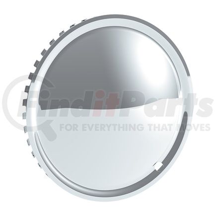 BHC01-14 by UNITED PACIFIC - Axle Hub Cap - 14", Chrome, Plated, Baby Moon Style