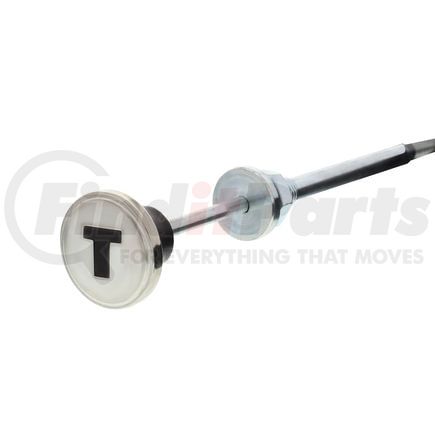 C475301 by UNITED PACIFIC - Throttle Cable - Stainless Steel, with Maroon Knob, for 1947-1953 Chevy Truck